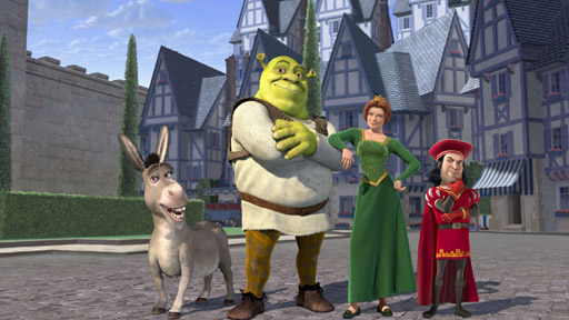Shrek (Donkey, Shrek, Princess Fiona, Lord Farquaad)