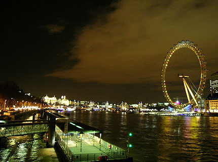 A view of the London Eye