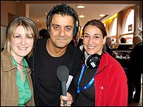 BBC WM's Jo Tidman, Phil Upton & Leonie Collier