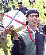 Craig Brown with a big cheese