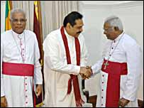 President meeting Bishops in Colombo