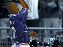 Danh thủ Henry vẽ theo kiểu của Gaugin