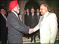 Indičtí a pákistánští představitelé 