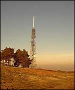 Wrekin transmitter. Picture courtesy of Mike Brown