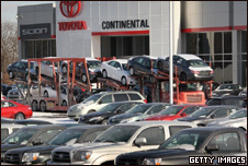 Toyota vehicles are delivered back to the factory