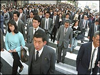 Japonci cestující do práce