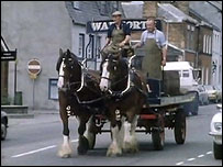 Wadworth Breweries deliver by horsepower