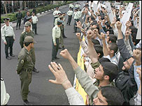 تظاهرات مخالفان مذاکرات هسته ای در تهران