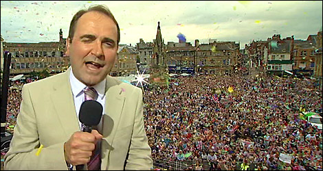 BBC East Midlands Today's Dominic Heale signs off from Mansfield