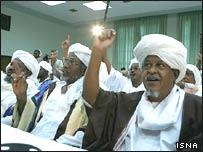 روحانيون سودان در جلسه سخنرانی احمدی نژاد