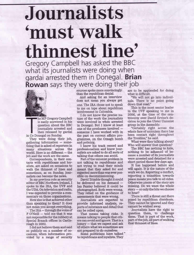 Journalists must walk thinnest line