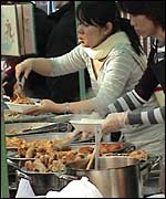 Food stall at Chinese New Year celebration