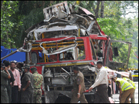 क्षतिग्रस्त बस (फ़ाइल फ़ोटो)