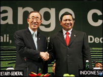 Tổng thư ký LHQ Ban Ki-moon và Tổng thống Yudhoyono