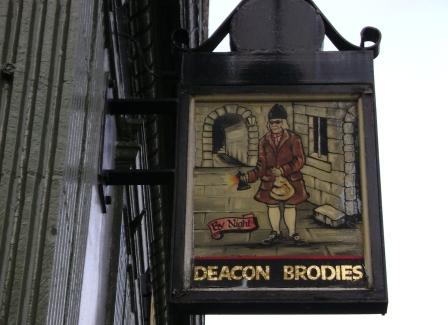 Deacon Brodie pub sign