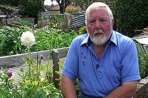 Roy only eats organic food from his allotment.
