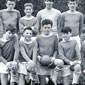 St.Colman's High School Football Team. Winners of the Belfast Telegraph Cup, April 1968. John is second from the left on the back row