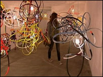 Instalação de arte em bunker em Berlim