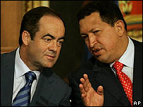 Chavez dhe ministri spanjoll i mbrojtjes