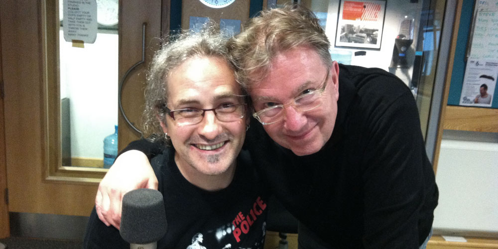 Bassist and blogger Steve Lawson with Tom Robinson