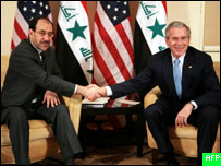 بوش و مالکی