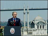 George Bush v Istanbulu
