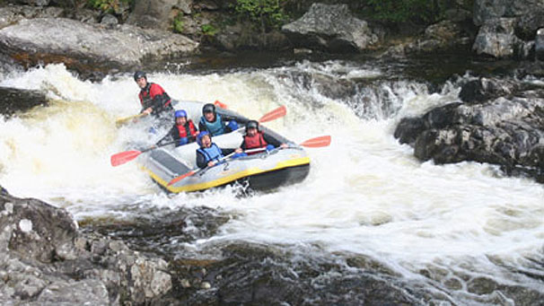 White-water rafting in Perthshire