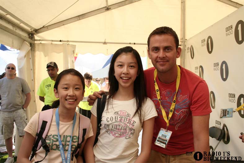 Scott Mills in the signing tent