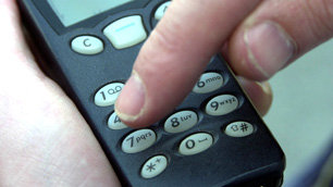 An ordinary mobile phone keypad