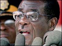 ज़िम्बाब्वे के राष्ट्रपति मुगाबे