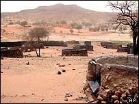 يک روستای متروکه در دارفور