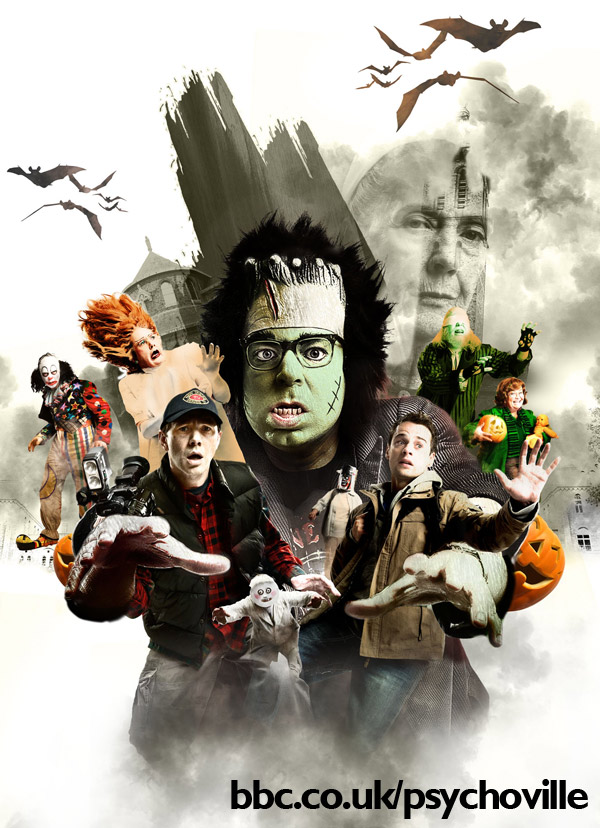 The cast of Psychoville's Halloween Special!