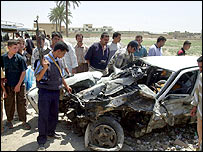 بعقوبہ میں ایک حالیہ حملے کا منظر