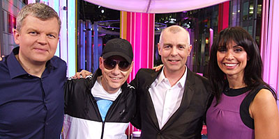 The Pet Shop Boys in the studio