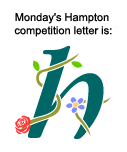 Monday's Hampton competition letter is 'H'