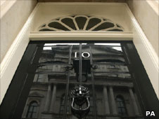The door of 10 Downing St