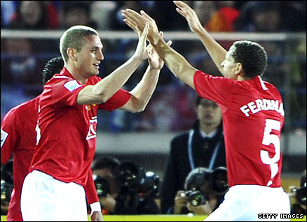 Nemanja Vidic and Rio Ferdinand