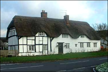 A timber-faced cottage
