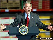 O presidente americano George W. Bush