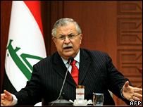 presidente iraquiano, Jalal Talabani