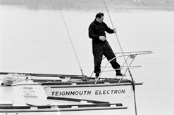 An archive image of Donald Crowhurst in the documentary film Deep Water. © Pathe