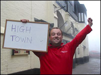 High Town in Bridgnorth - the final destination