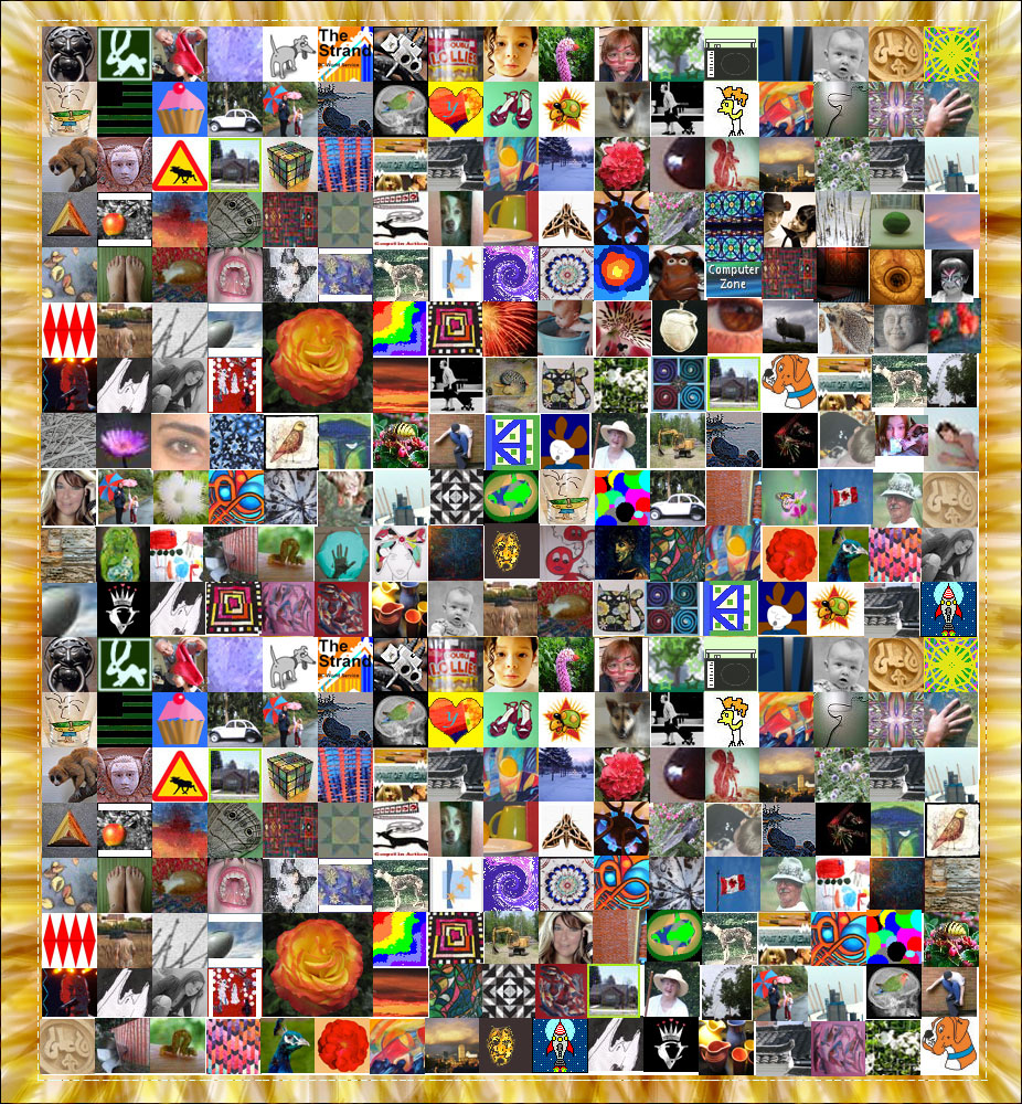 The Virtual Quilt - patchwork made by the audience of The Strand