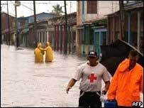 Inundação causada pelo furacão Ike em Cuba