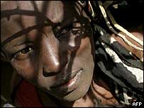 Darfurlu mülteci kadın