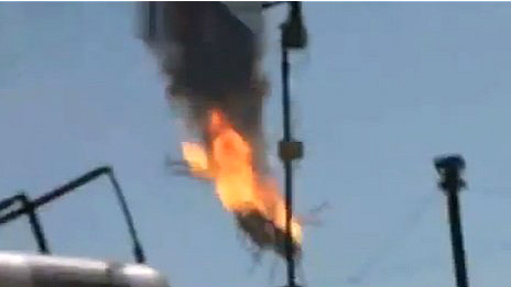 Trực thăng quân sự rơi ở Damascus