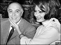 Ông Carlo Ponti và bà Sophia Loren