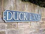 Duck Lane sign