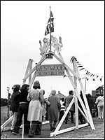 Archway designed for Queen Elizabeth II Silver Jubilee Fair, Westwood, 1977