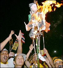 Người biểu tình ở Bangkok 